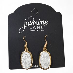 Jasmine Lane Gold and Silver Toned Sparkle Earrings For Pierced Ears